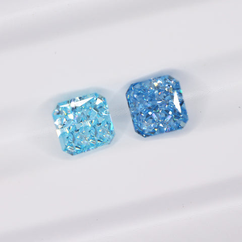 Ocean Blue Square 1.7ct Radiant Cut NOXA Diamond