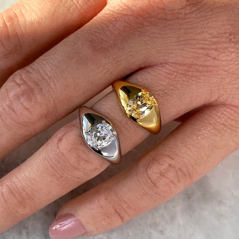 Selene Ring Setting - Gold