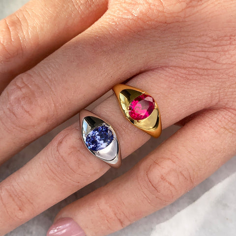 Selene Ring Setting - Gold