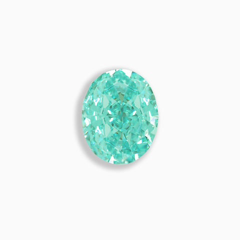 4ct Aqua Green Oval Cut NOXA Diamond