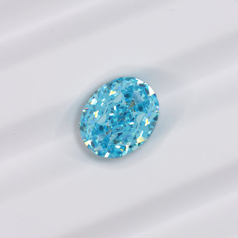 4ct Sea Blue Oval Cut NOXA Diamond