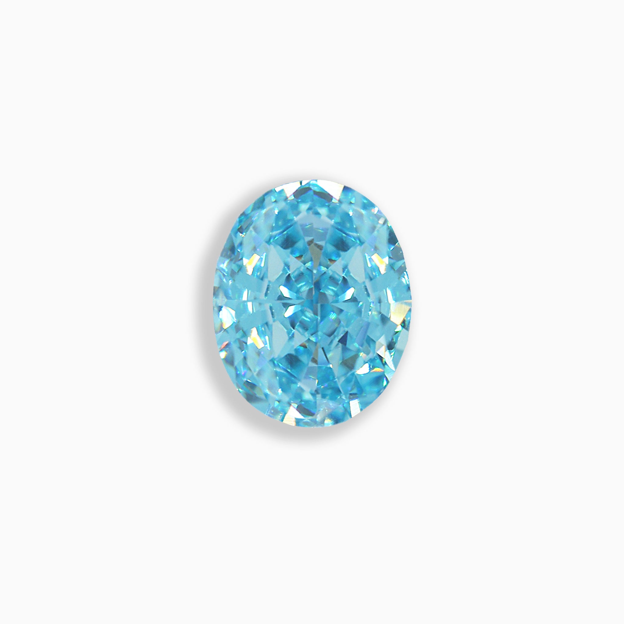 4ct Sea Blue Oval Cut NOXA Diamond
