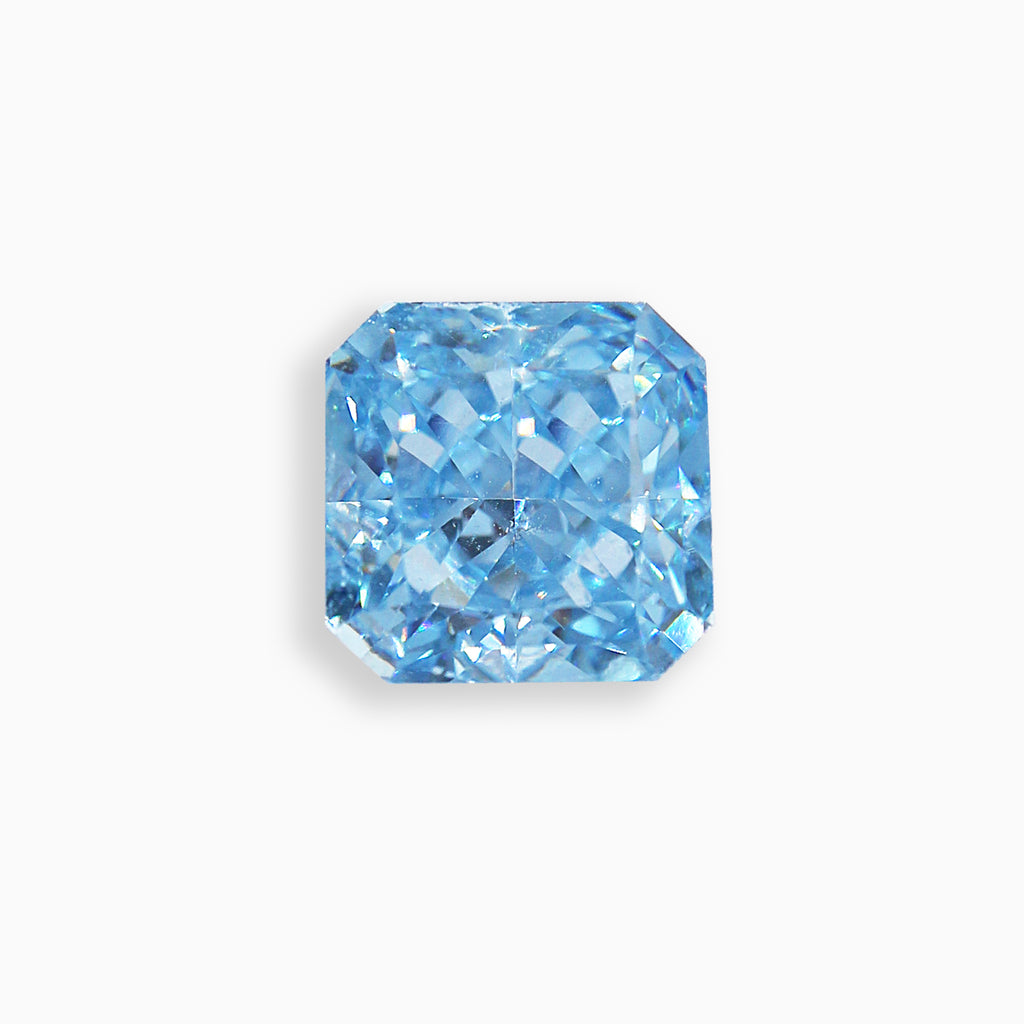 Ocean Blue Square 1.7ct Radiant Cut NOXA Diamond