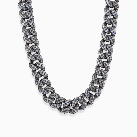 Mini Cuban Necklace - Gun Metal