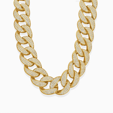Cuban Choker Necklace - Yellow Gold