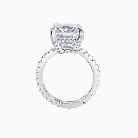 5ct Cushion Cut Micro Pavé Ring