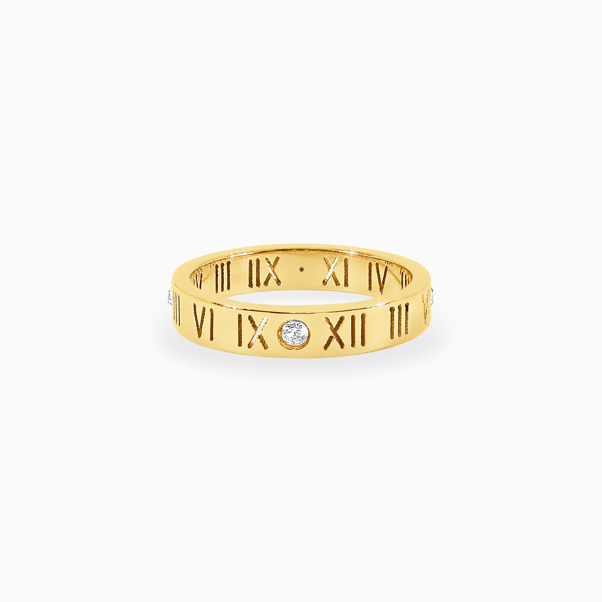 Roman Numeral Ring - Gold