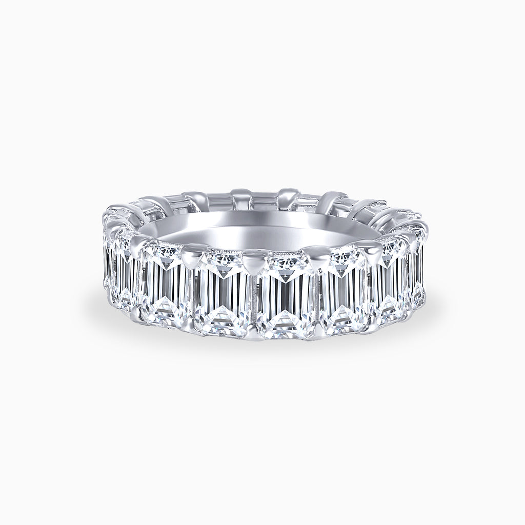 Emerald Cut Eternity Band