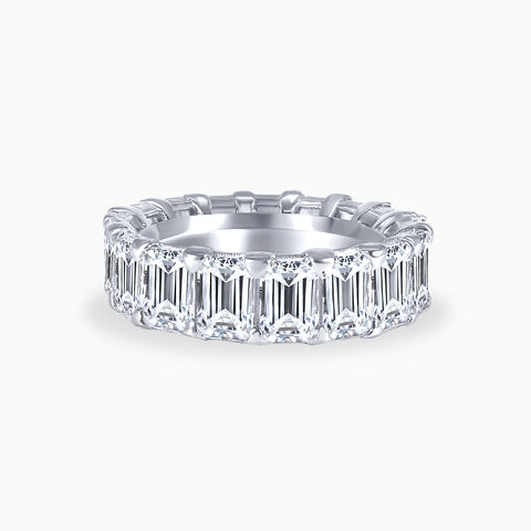 Emerald Cut Eternity Band