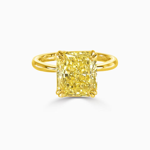 ERIS | 3ct Yellow Radiant Cut Ring