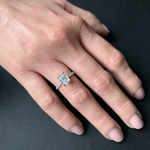 AURA | 2ct Emerald Cut Ring
