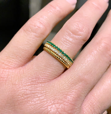 Gold Rope Band Ring