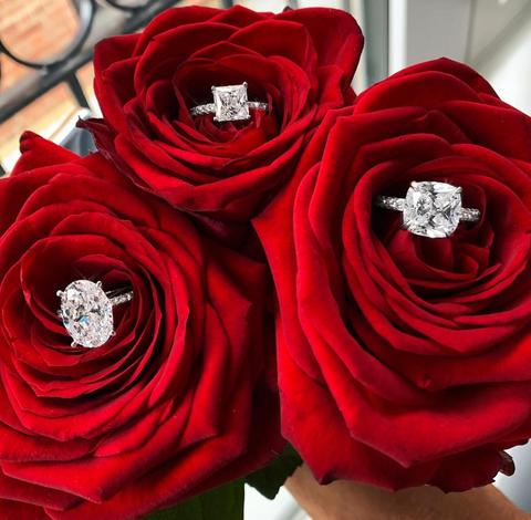 2ct Princess Cut Micro Pavé Ring